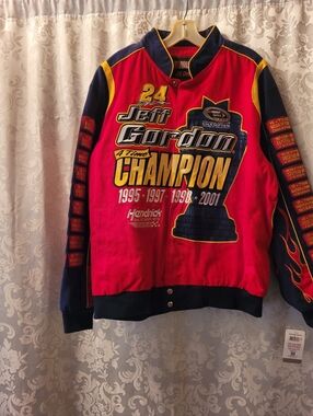 NWT Jeff Gordon Nascar 4 Time Champion JH Designs Jacket Size L